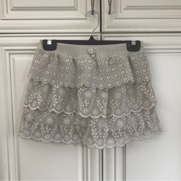 Zara girls lace lined skirt - Picture 1 of 7